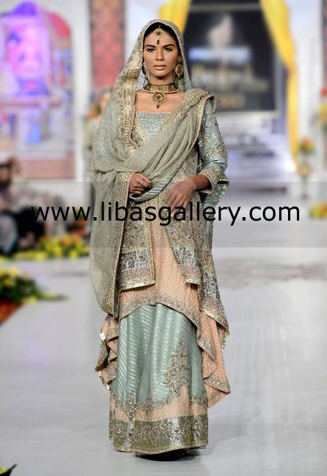 Crystal Blue Special Occasion Wear for Wedding and Evening Parties