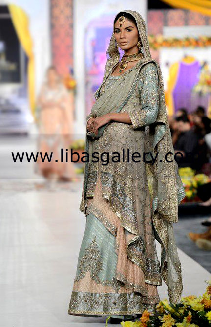 Crystal Blue Special Occasion Wear for Wedding and Evening Parties