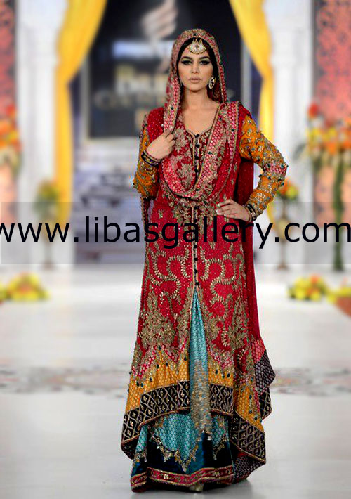 Crimson Glory Special Occasion Wear for Wedding and Valima Events
