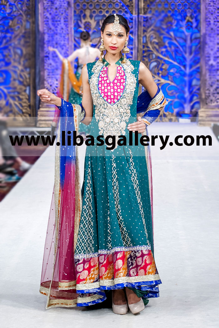 Zainab Chottani Weddings of Asia 2014 at Pakistan Fashion Week 6 Pakistani Wedding Dresses 2014 Collection. Bridal wear Collection 2014 by Fashion Designer Zainab Chottani Available on www.libasgallery.com in Affordable Prices