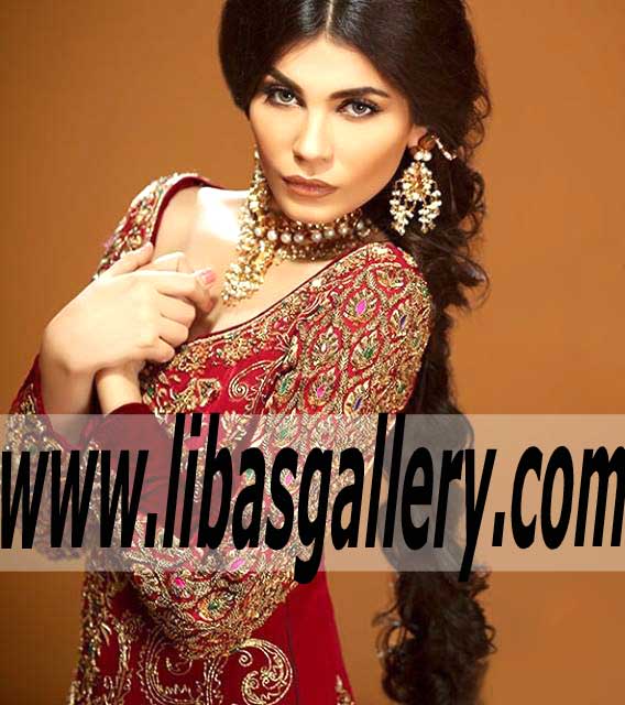 Marvelous Red Color Wedding Gowns for Wedding and Special Occasions