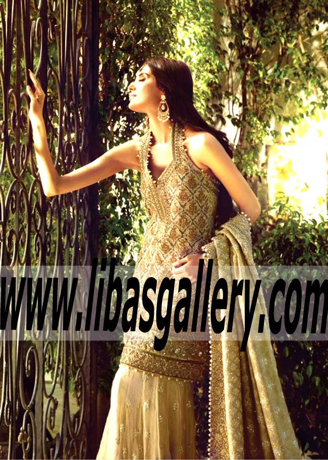 Glamorous Chiffon Sweetheart Short Shirt With Georgeous Lehanga  Dress for Beautiful Brides