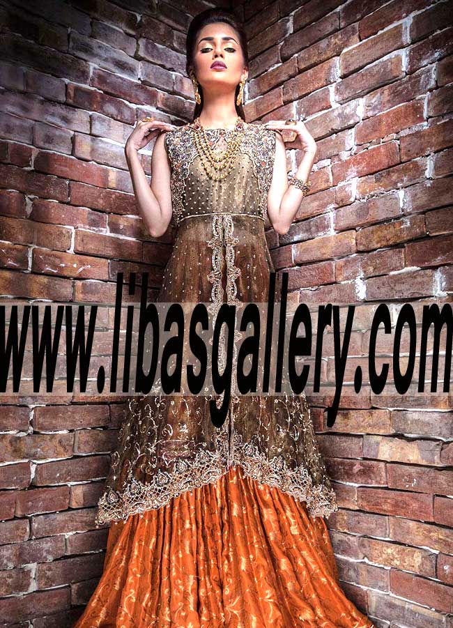 Asian Designer Party Dresses Hobart Australia Umsha by Uzma Babar Special Occasion Gharara Dress For Wedding And Special Occasions