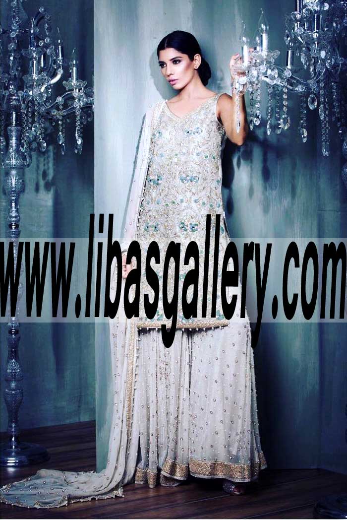 Pakistani Designer hem avenue Bridal Sharara Colorado Springs Colorado USA hem avenue Bridal Sharara Pakistan Sharara for Special Occasions