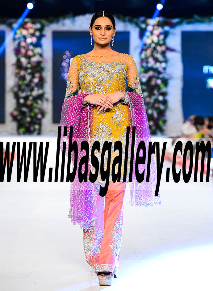 Eye-catching Special Occasion Wear with marvelous embellished palazzo pants for Formal and Social Events