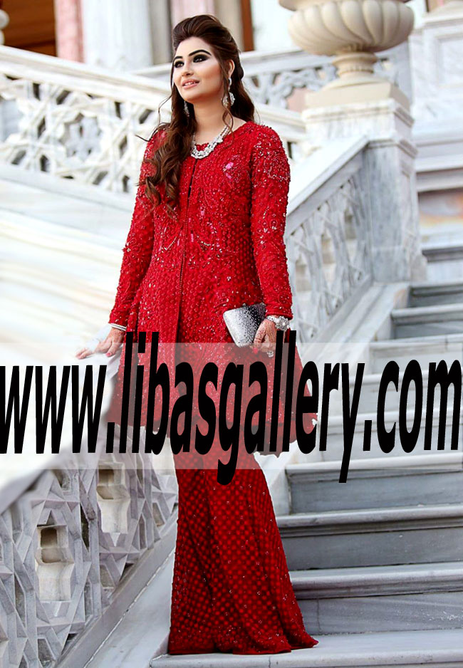 Faraz Manan Bridal Anarkali Dresses | anarkali gown | Occasion Dresses Shop Online UK USA Canada