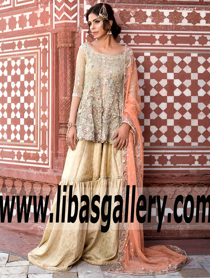 Ayesha and Usman Qamar - Pakistani Fashion Designers Ayesha and Usman Qamar SPECIAL OCCASION WEAR 2017 Collection Buy Online in Baltimore Maryland USA