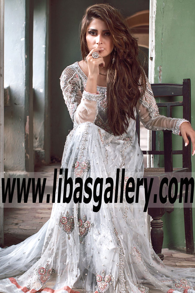 Sana Abbas - Pakistani Fashion Designer Sana Abbas SPECIAL OCCASION WEAR 2017 Collection Buy Online in New Jersey NJ USA