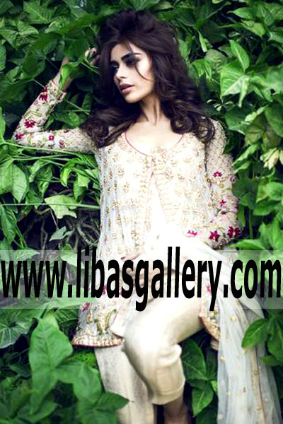 Designer Open front Anarkali Suits Edison New Jersey USA Mina Hasan Anarkali Style Suits Pakistan
