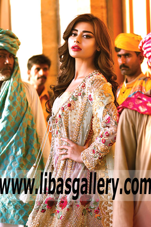 Glamorous Designer Anarkali Dress for Party and Formal Occasions