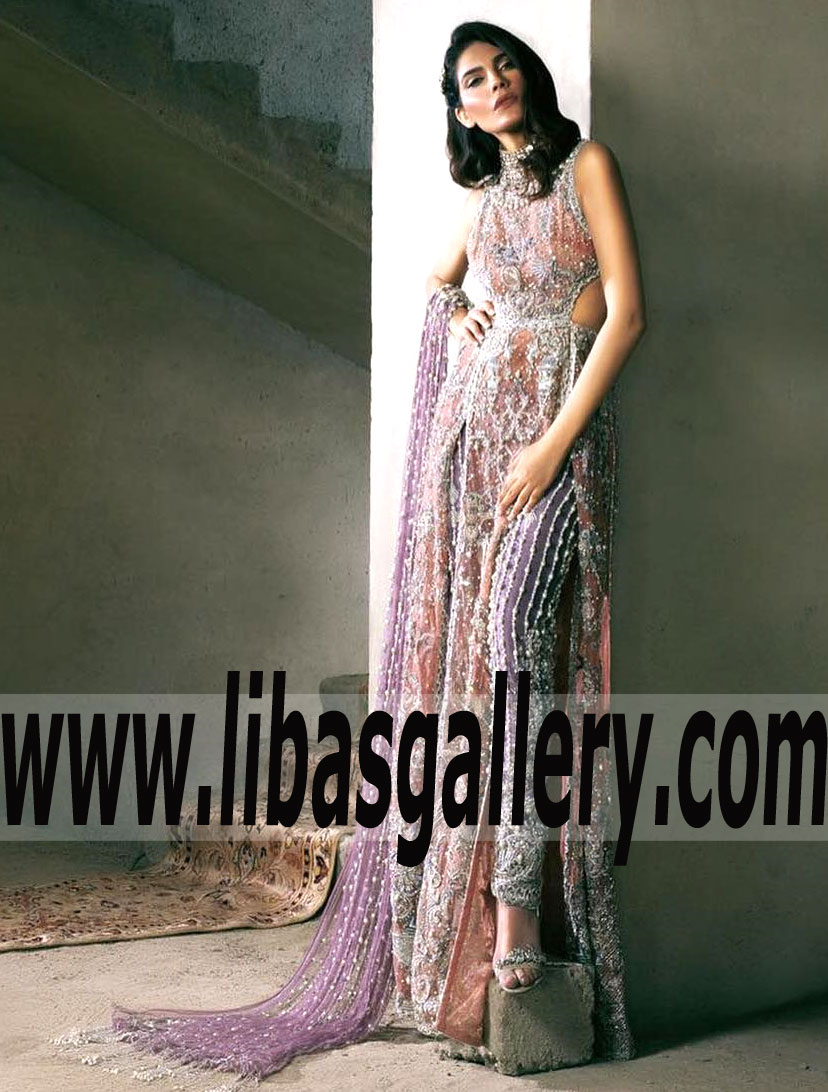 Fantastic WOW factor Wedding Cut Out Gown