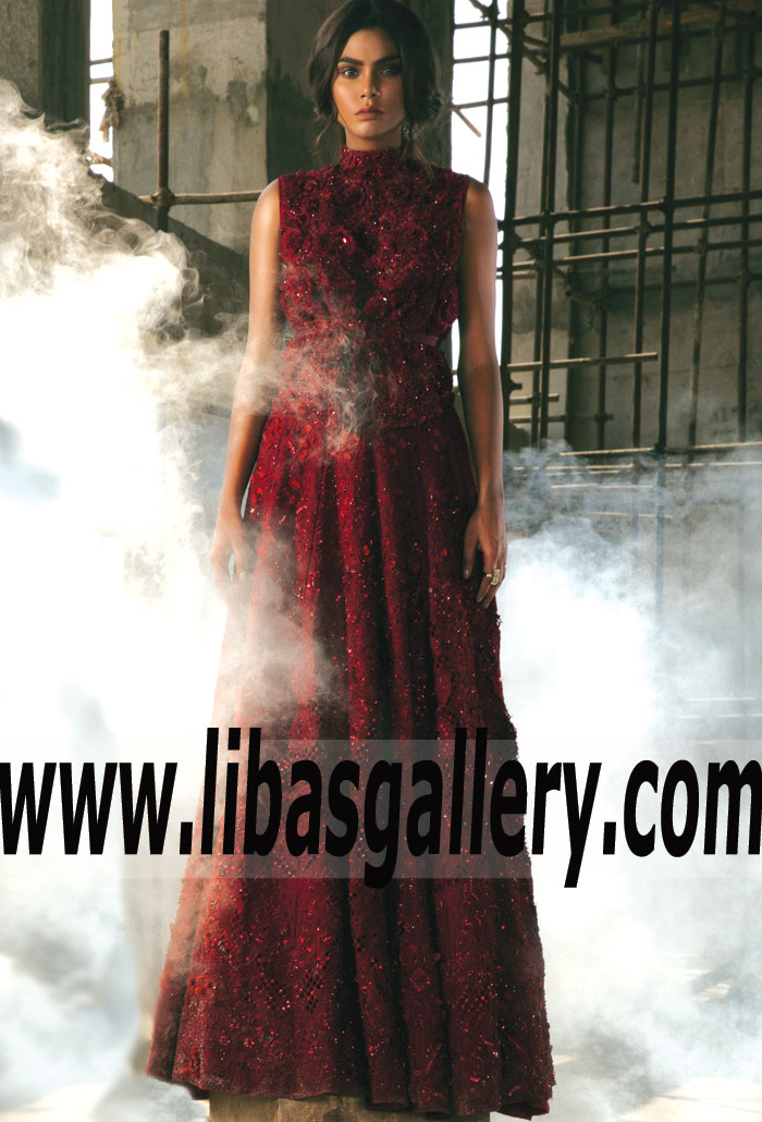 Enchanting Embellished Gown for Wedding Occasions
