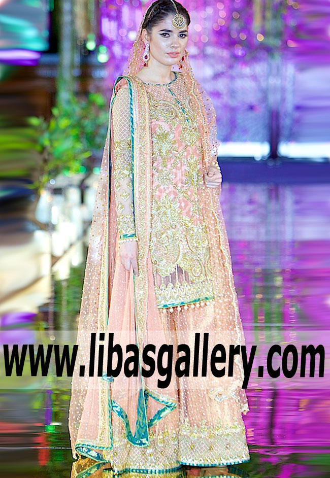 Praiseworthy Glamour Salmon pink Party Dress