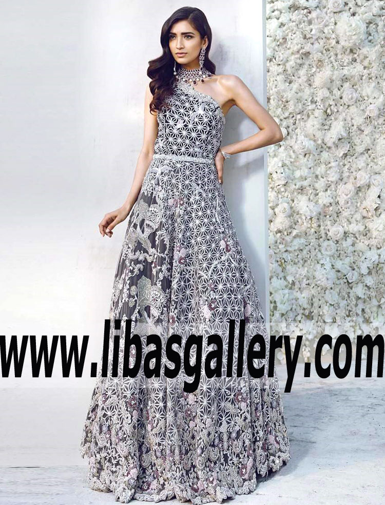 Luxurious One Shoulder Bridesmaid Gown