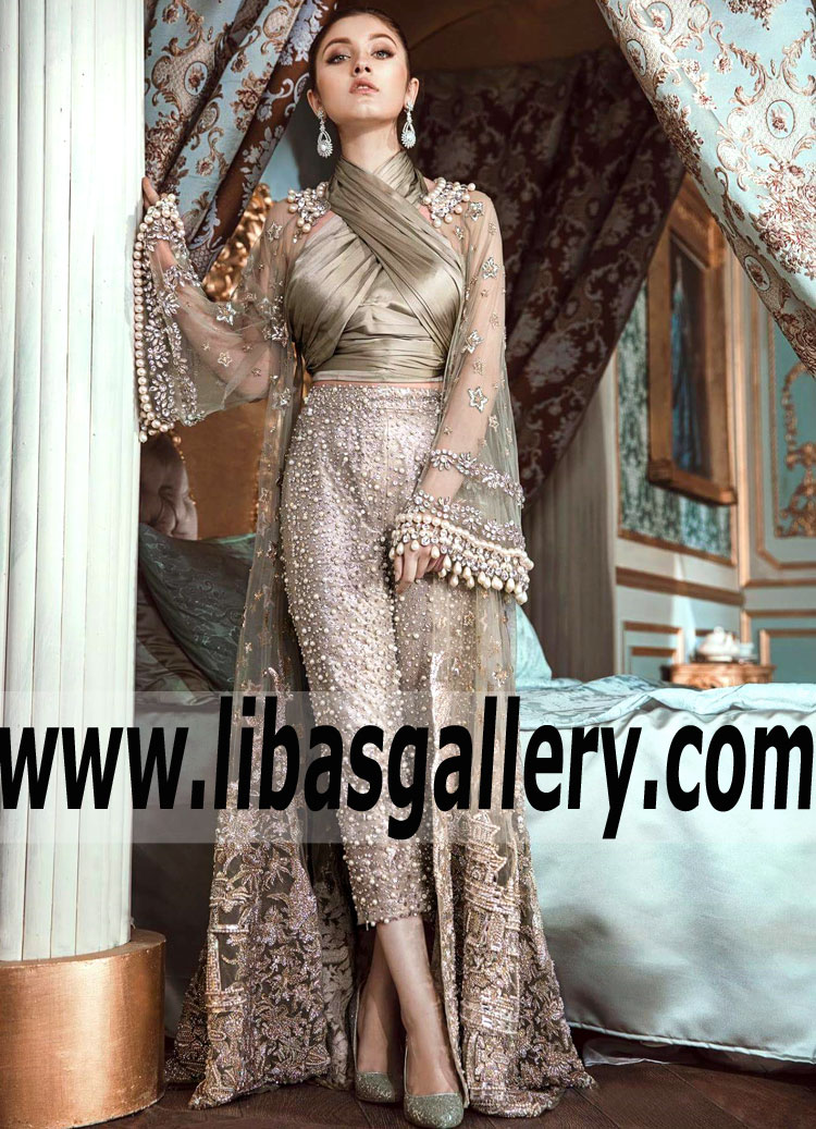 Creative Dark champagne Aquilegia Evening Dress 