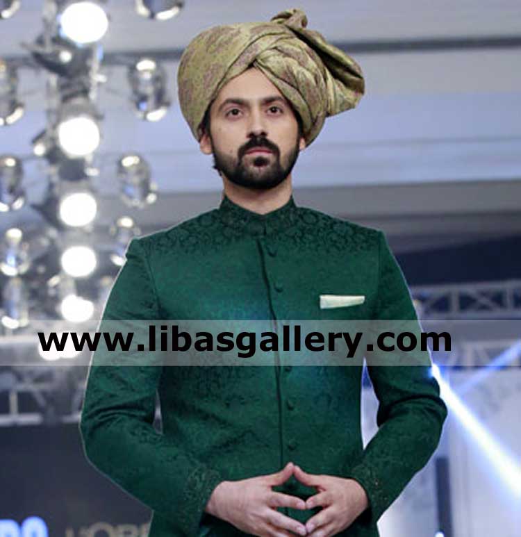Pretied Jamawar Magnificent Wedding Turban
