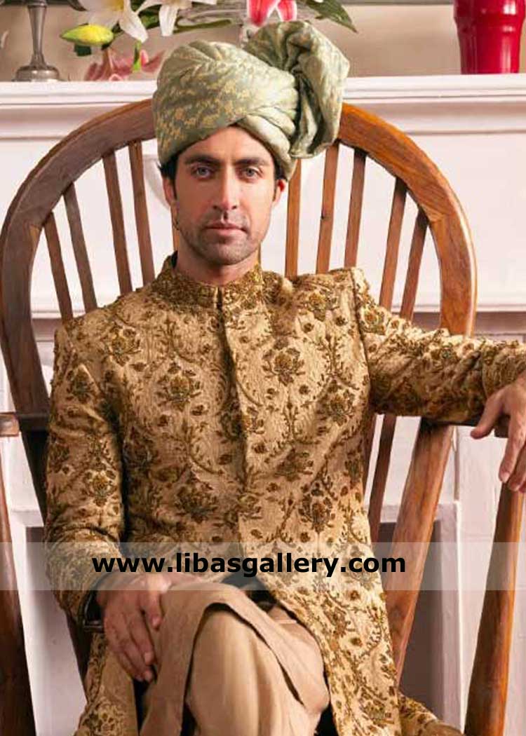 luxury jamawar groom wedding turban