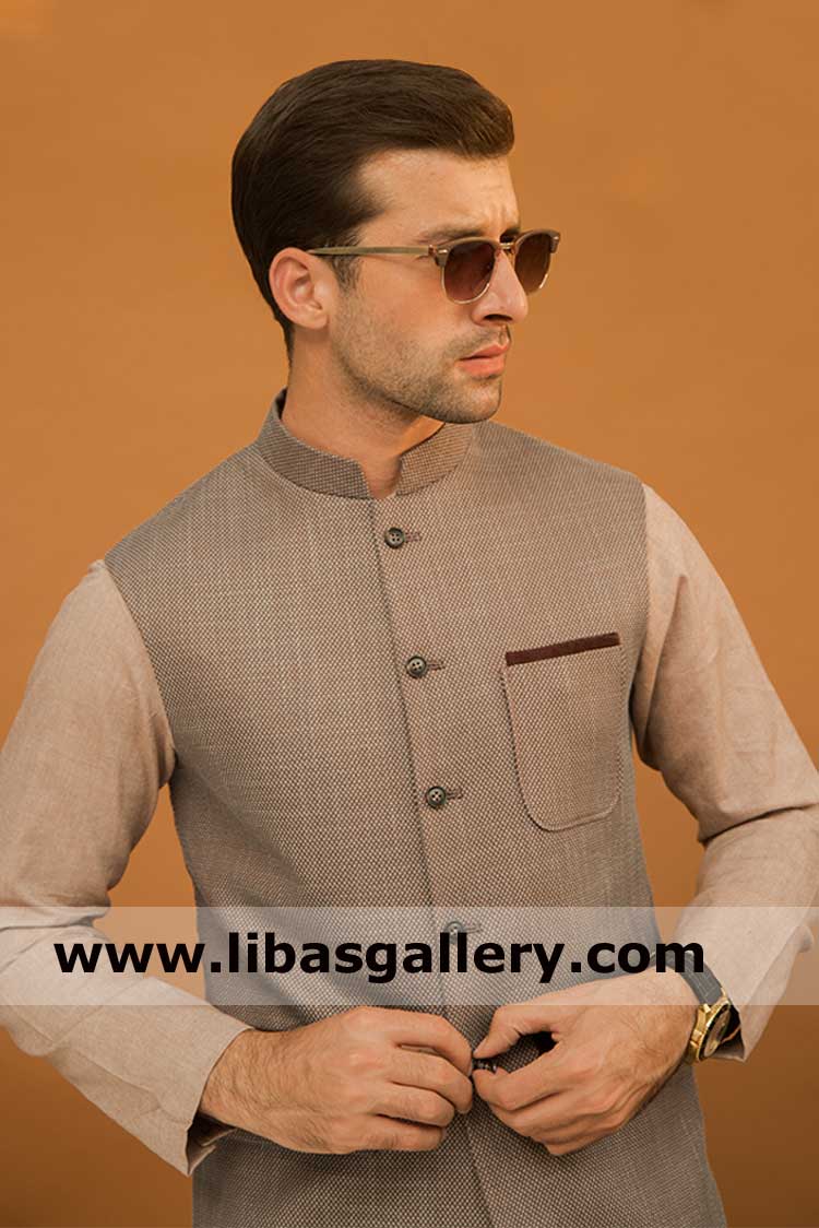 Stylish occasion and party type men waist coat suit