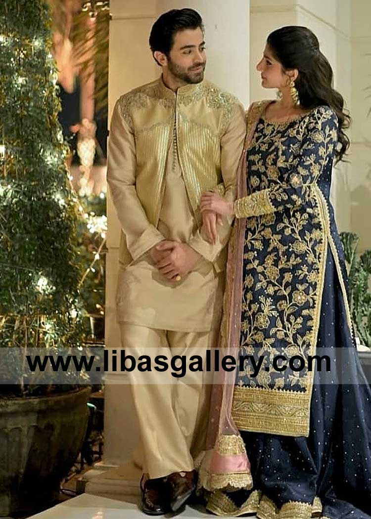Gold Intricate Embroidered Male Waist Coat Style for Event
