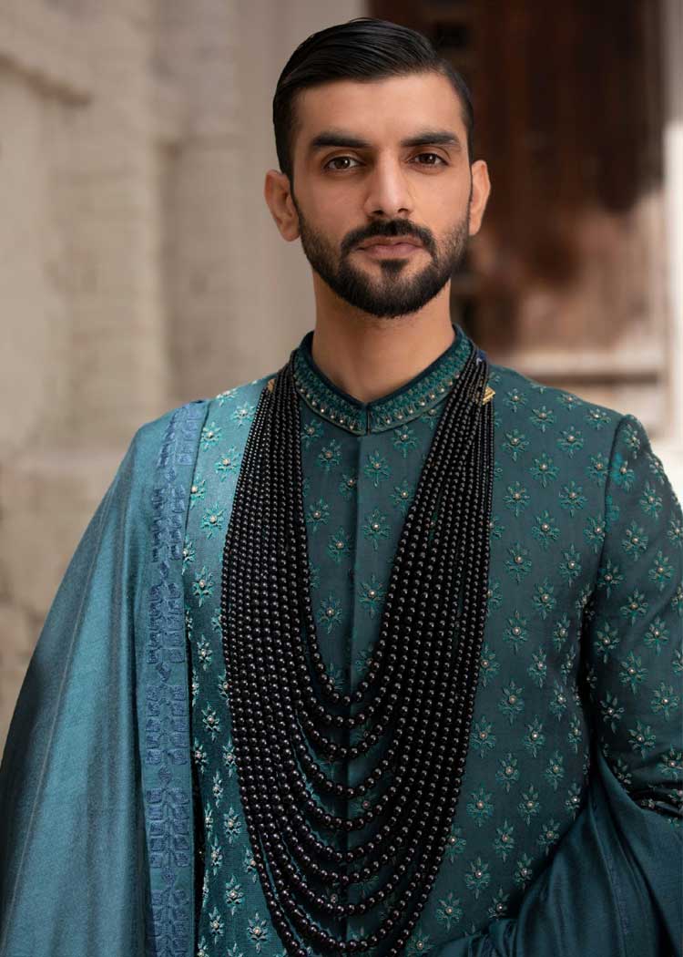 MAHARAJA Style OPULENT EMBROIDERED SHERWANI